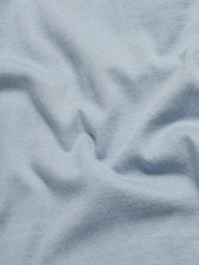 Peckham Rye Blue Textured Rib Short Sleeves Knitted Polo Shirt - Image 5 of 5