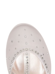 Rainbow Club White Kids Lemonade Satin Bridesmaid Shoes - Image 5 of 5