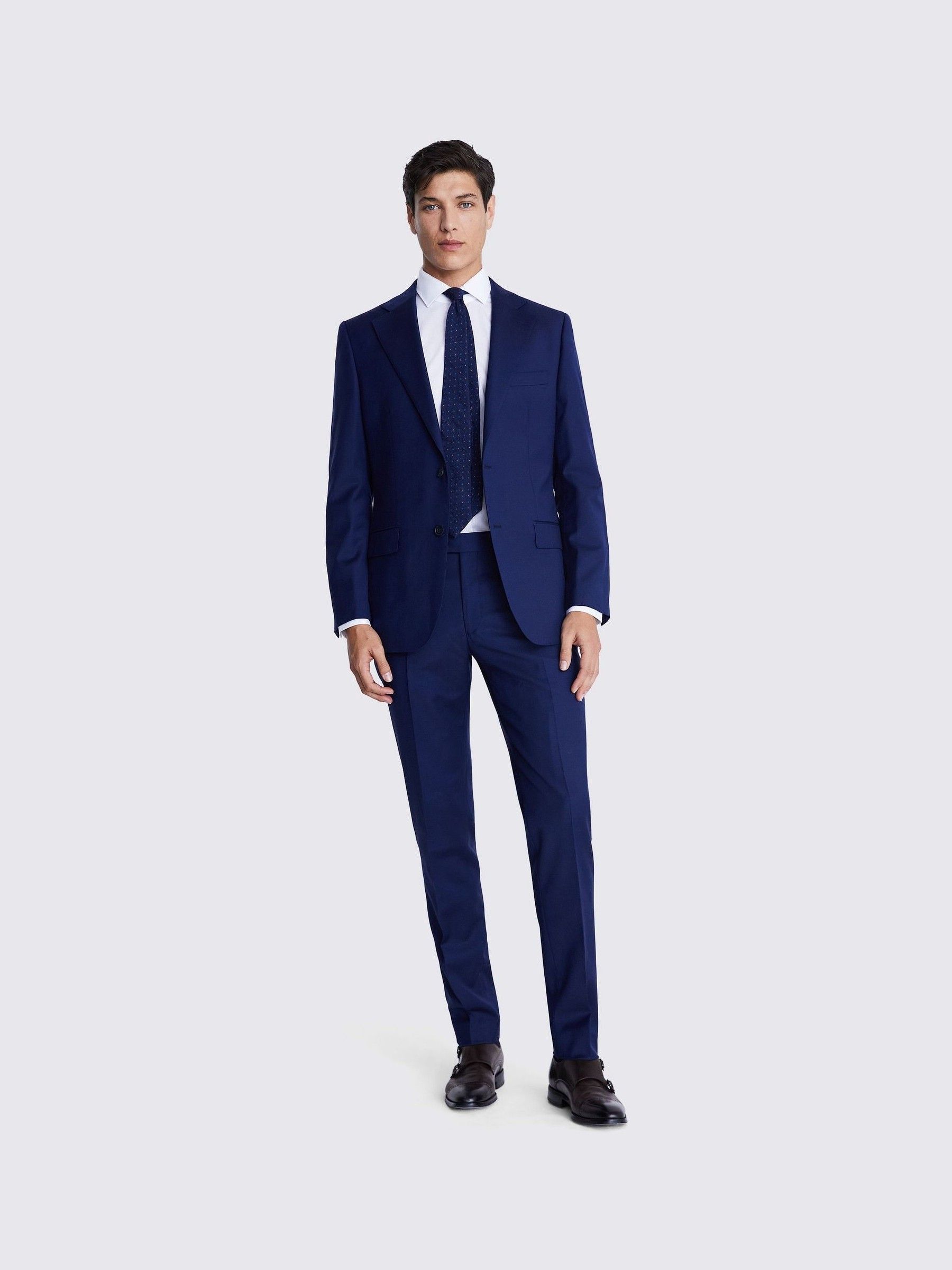 Buy MOSS Navy Blue Tailored Fit twill Suit Jacket from Next USA