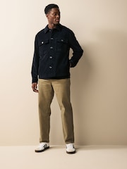 Black Micro Corduroy Shacket - Image 2 of 10