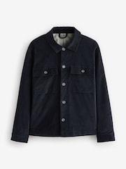 Black Micro Corduroy Shacket - Image 5 of 10