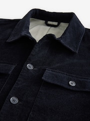 Black Micro Corduroy Shacket - Image 7 of 10