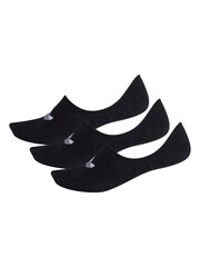 Pack de tres pares de calcetines invisibles en negro de adulto de adidas Originals - Imagen 4 de 5