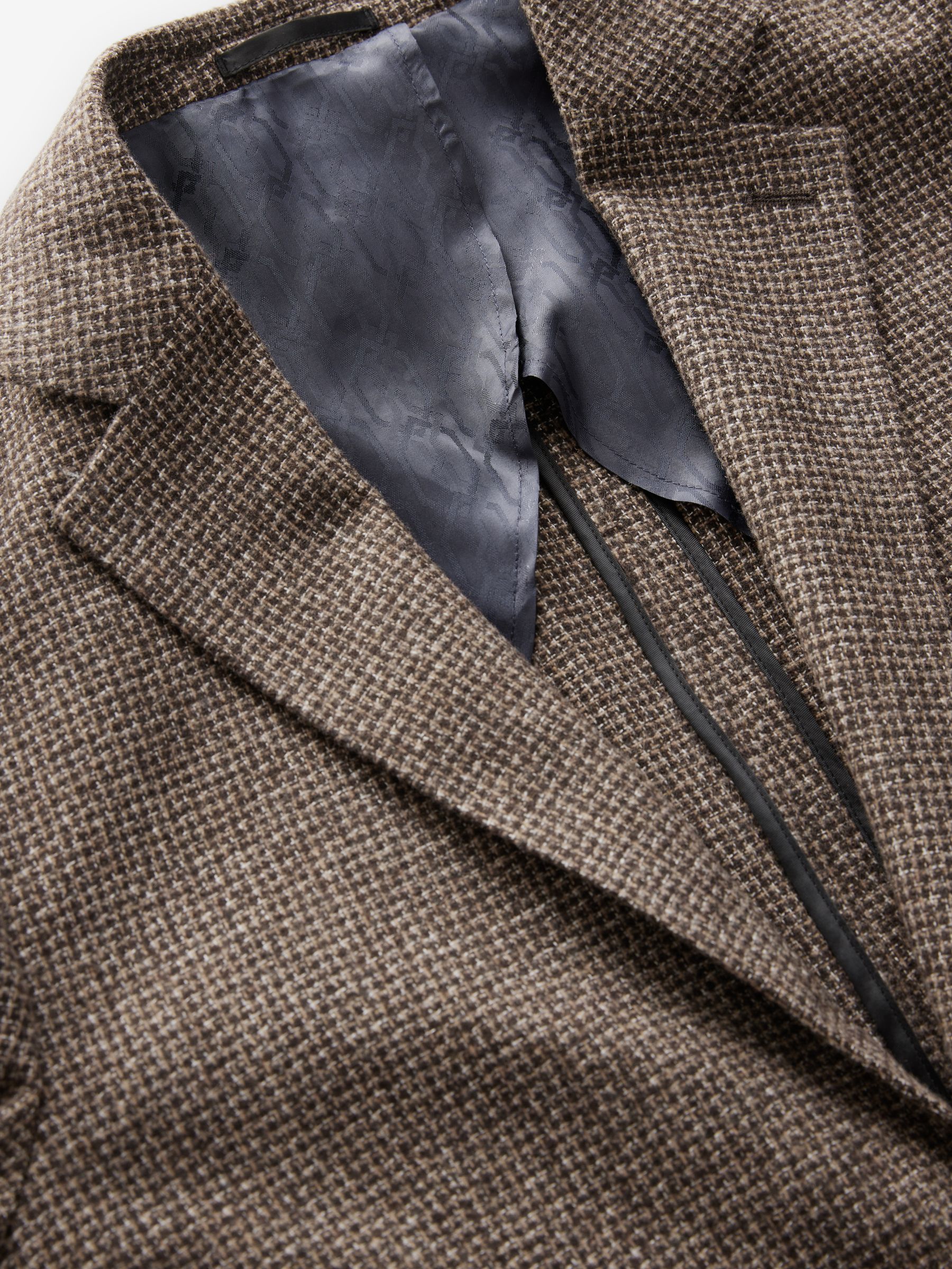 Buy Brown Brushed Check Blazer With Wool from Next USA