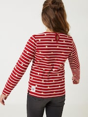 FatFace Red Star Breton T-Shirt - Image 2 of 4