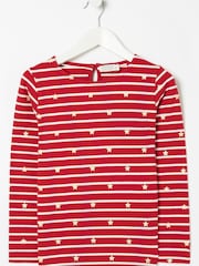 FatFace Red Star Breton T-Shirt - Image 4 of 4