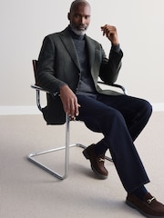 Green Signature Moons British Wool Textured Blazer - Image 3 of 11