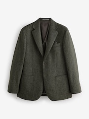 Green Signature Moons British Wool Textured Blazer - Image 7 of 11
