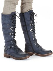 Rieker Womens Blue Zipper Boots - Image 11 of 11