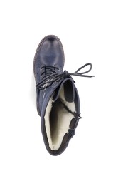 Rieker Womens Blue Zipper Boots - Image 6 of 11