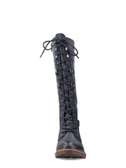 Rieker Womens Blue Zipper Boots - Image 7 of 11