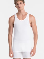 Calvin Klein White Modern Cotton Tanks 2 Pack - Image 1 of 5