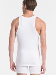 Calvin Klein White Modern Cotton Tanks 2 Pack - Image 2 of 5