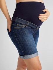 Lavado medio - JoJo Maman Bébé Pantalones cortos de maternidad denim - Imagen 5 de 6