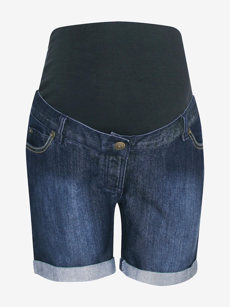 Lavado medio - JoJo Maman Bébé Pantalones cortos de maternidad denim - Imagen 6 de 6