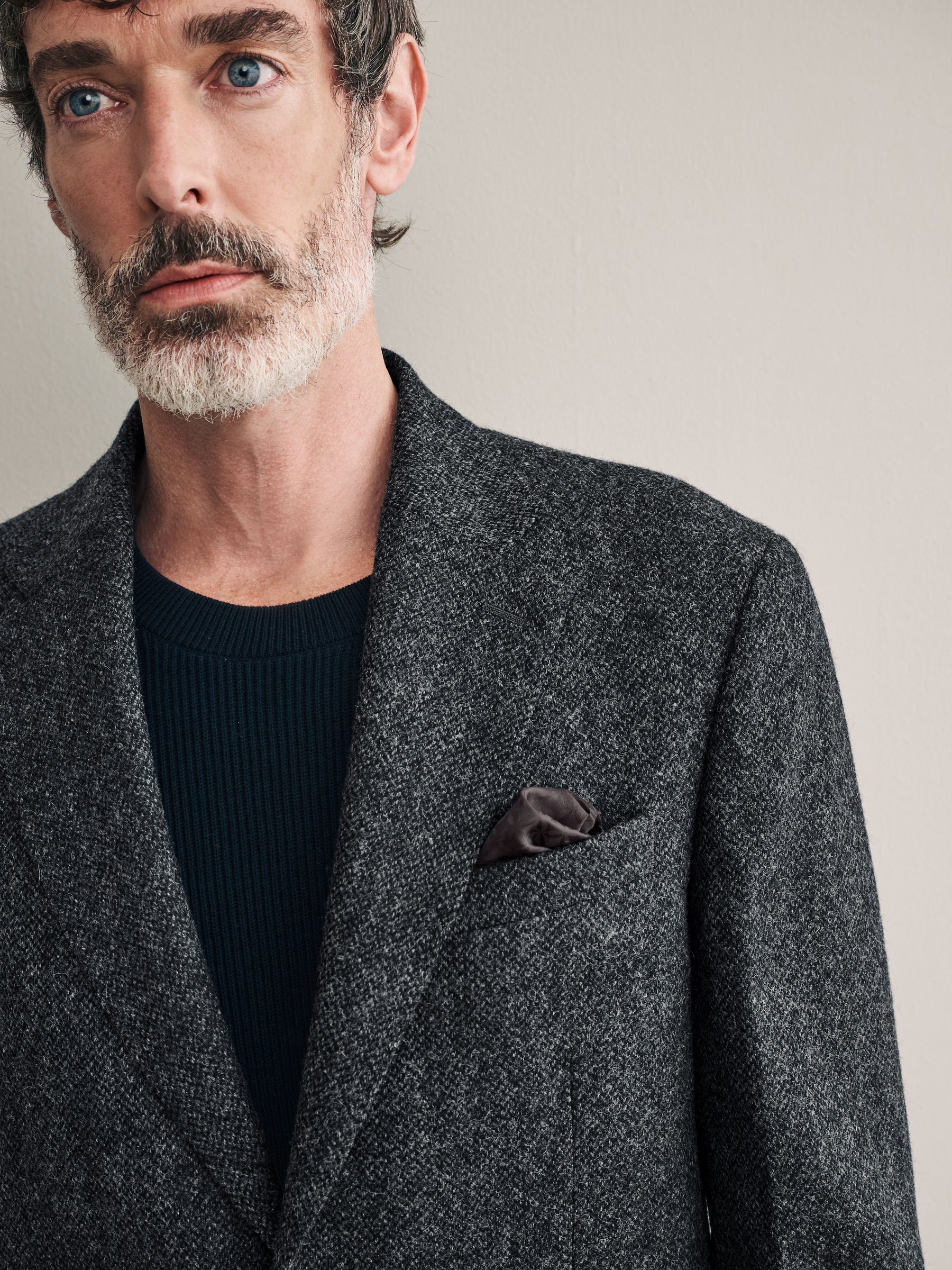 Buy Charcoal Grey Signature Moons British Wool Textured