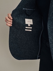 Charcoal Grey Signature Moons British Wool Textured Blazer - Image 5 of 10