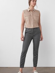 Charcoal Grey Slim Trousers - Image 2 of 5