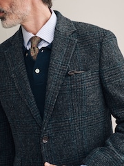 Charcoal Grey Signature Moon's Tonal Check Blazer - Image 3 of 9