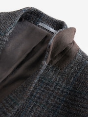 Charcoal Grey Signature Moon's Tonal Check Blazer - Image 9 of 9