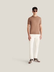بني - Peckham Rye Knitted Short Sleeves T-Shirt - Image 2 of 5