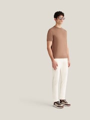 بني - Peckham Rye Knitted Short Sleeves T-Shirt - Image 3 of 5
