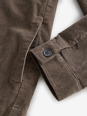 Taupe Micro Corduroy Shacket - Image 9 of 10