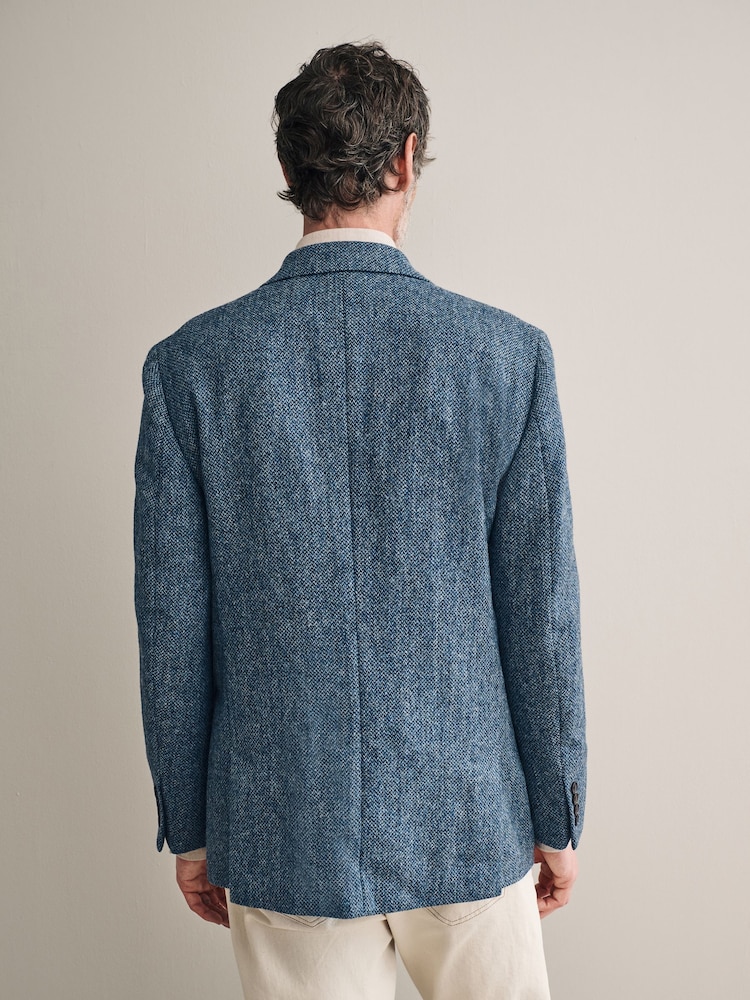 Blue Signature Moons British Wool Textured Blazer - Image 2 of 11