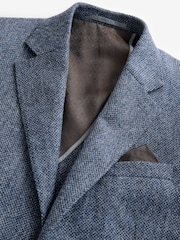 Blue Signature Moons British Wool Textured Blazer - Image 8 of 11