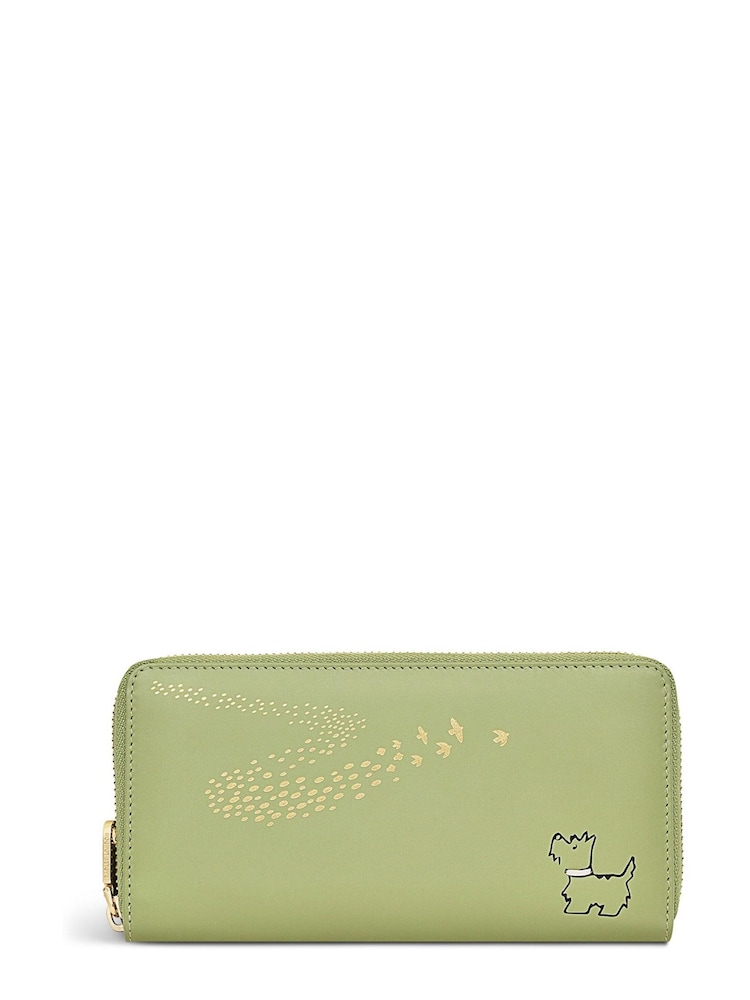 Radley London Green Take Flight Large Zip Around Matinee Purse - Image 1 of 4