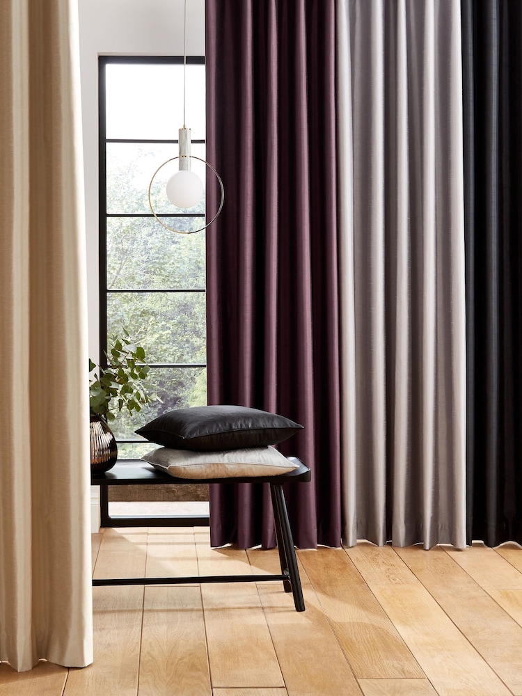 Catherine Lansfield Natural Faux Fur Soft and Cosy Draught Excluder Curtains - Image 5 of 5