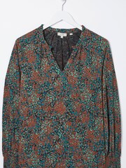 FatFace Green Florence Textured Spot Top - Image 4 of 4