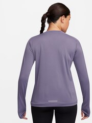 Nike Purple Dri-FIT Crew Neck Running Top - Image 2 of 7