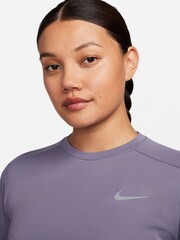 Nike Purple Dri-FIT Crew Neck Running Top - Image 3 of 7