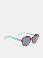 Joules Hyacinth Red Round Rimmed Sunglasses - Image 1 of 4