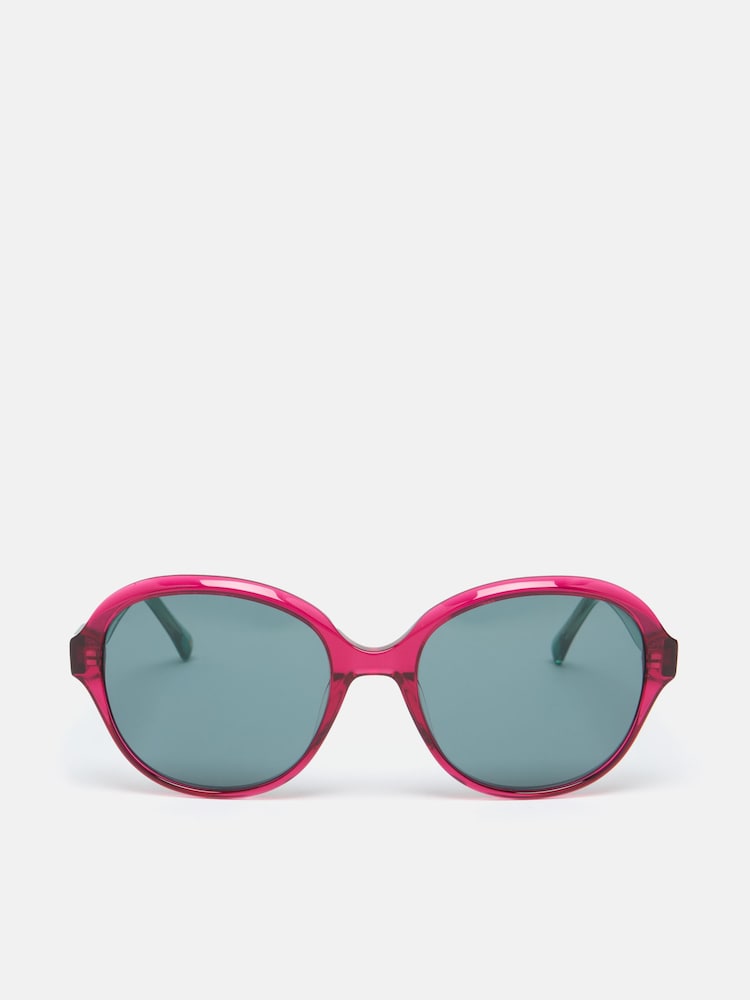 Joules Hyacinth Red Round Rimmed Sunglasses - Image 2 of 4