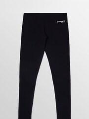 Pineapple Black Womens Wide Waistband Leggings - Image 7 of 7