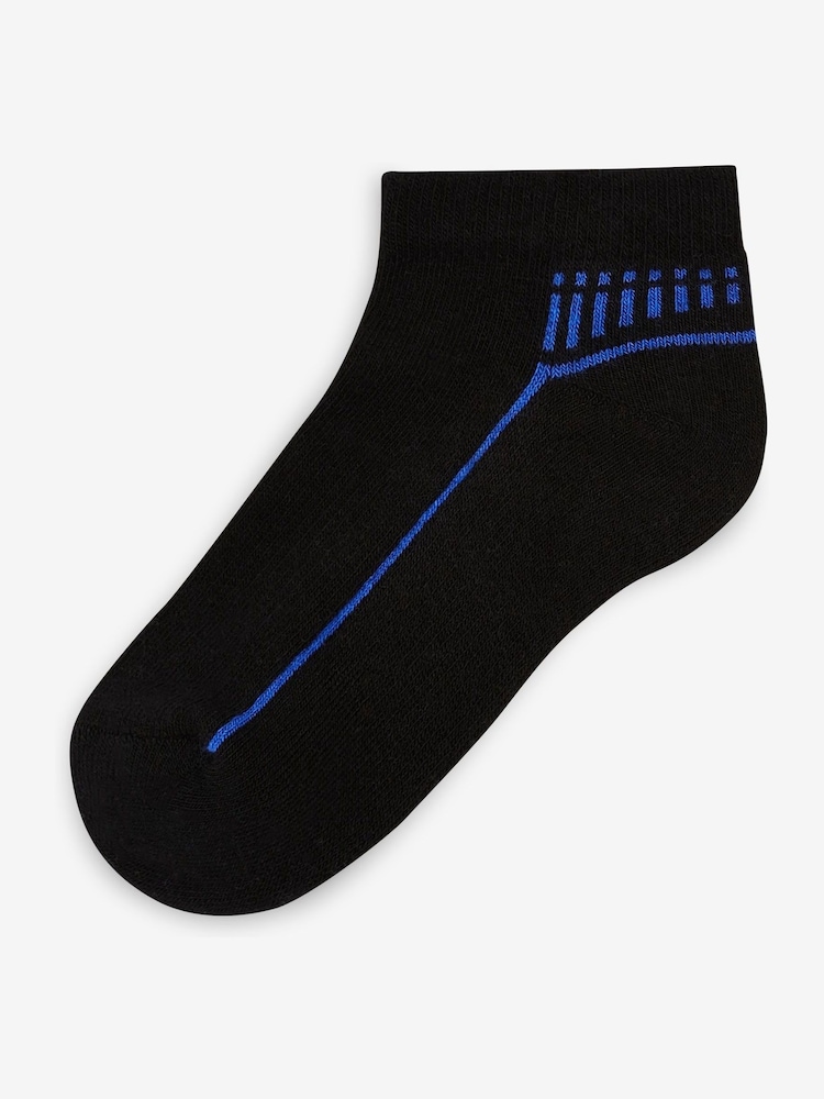 Multi Cushioned Footbed Sports Trainers Socks 5 Pack - Image 2 of 7