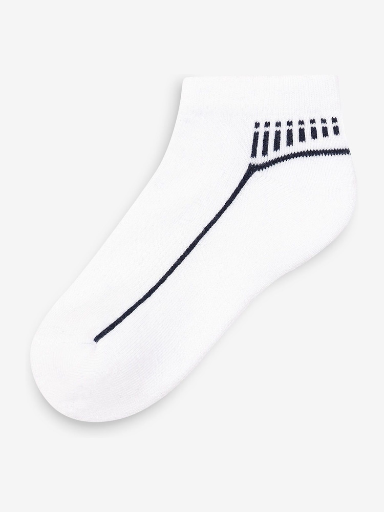 Multi Cushioned Footbed Sports Trainers Socks 5 Pack - Image 5 of 7