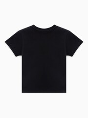 Converse Black Slim Fit 100% Cotton Jersey T-Shirt - Image 2 of 2