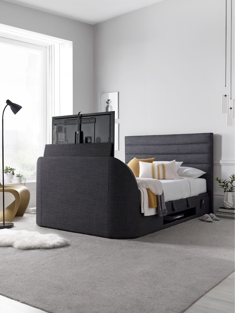 Kaydian Slate Appleby TV Side Lift Ottoman Storage Bed - Image 1 of 1