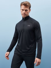 Negro - Forro polar con cremallera Tech Quarter de Under Armour - Imagen 1 de 6
