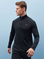Negro - Forro polar con cremallera Tech Quarter de Under Armour - Imagen 2 de 6