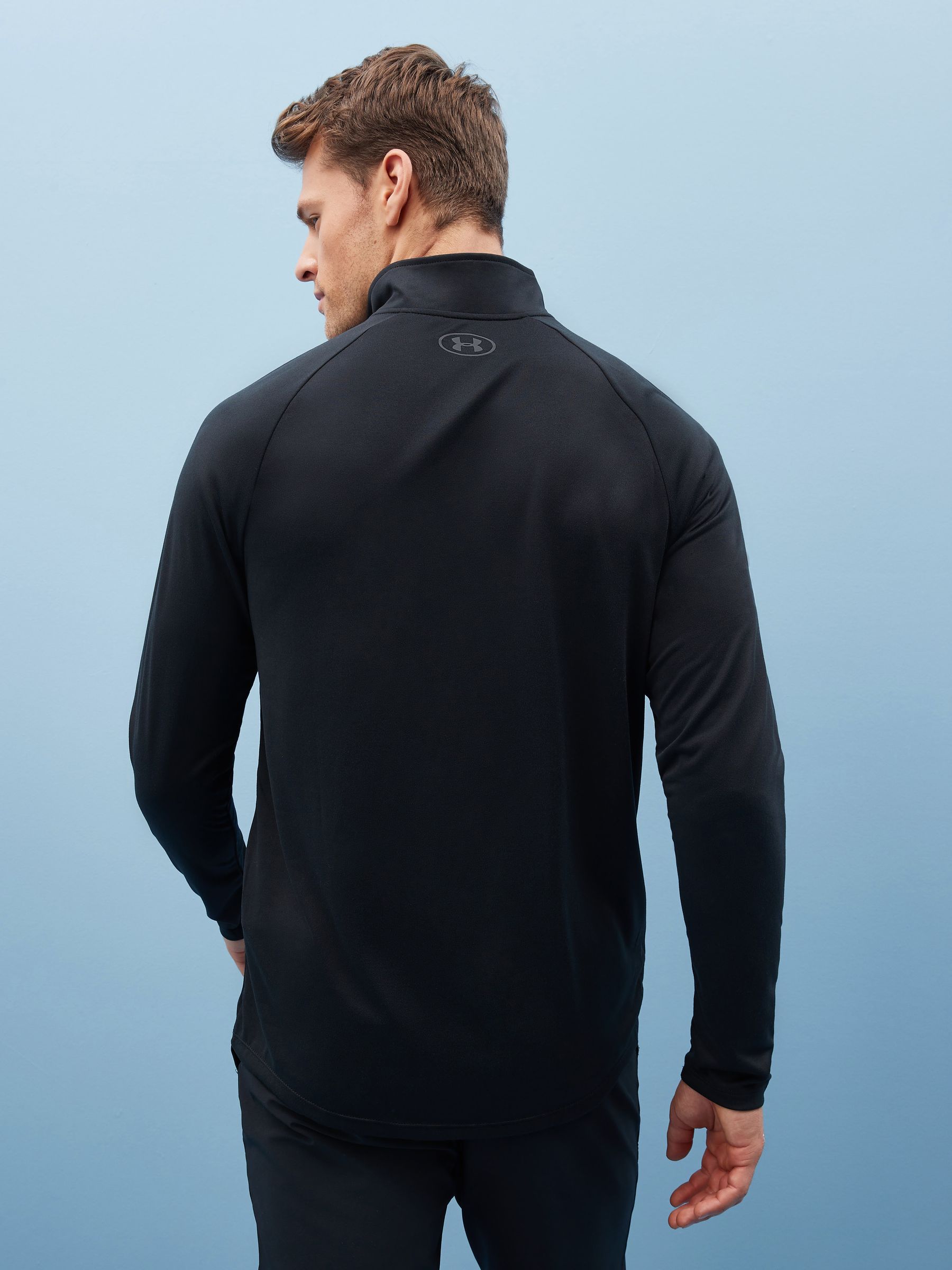 Buy Under Armour Black Tech Quarter Zip Fleece from Next USA