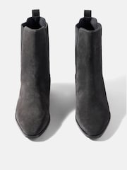 Mint Velvet Grey Kirsten Suede Ankle Boots - Image 2 of 4