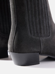 Mint Velvet Grey Kirsten Suede Ankle Boots - Image 4 of 4