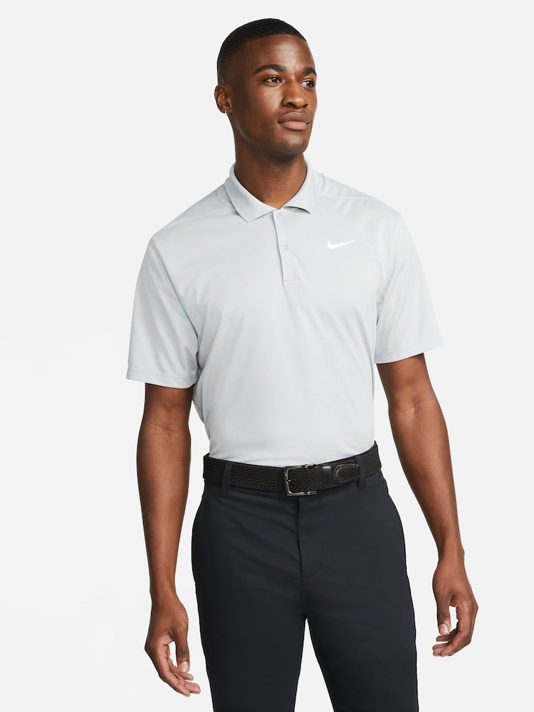 Nike Grey Court Dri-FIT Tennis Polo Shirt - Image 1 of 8