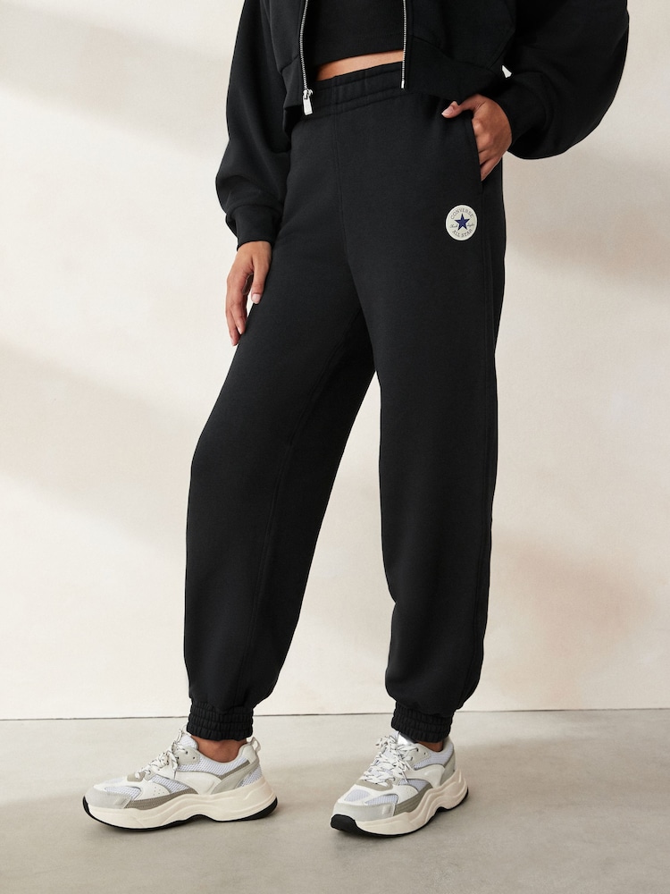 Schwarz - Converse – Retro-Chuck-Jogginghose aus Strick - Bild 1 von 5