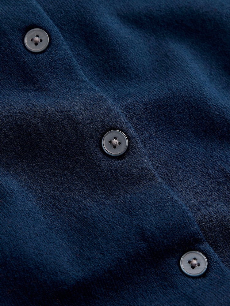 Navy Blue - Boden Camilla Cotton Crew Cardigan - Larawan 7 ng 7
