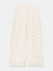 Mint Velvet White Lace Wide Leg Trousers - Image 6 of 7